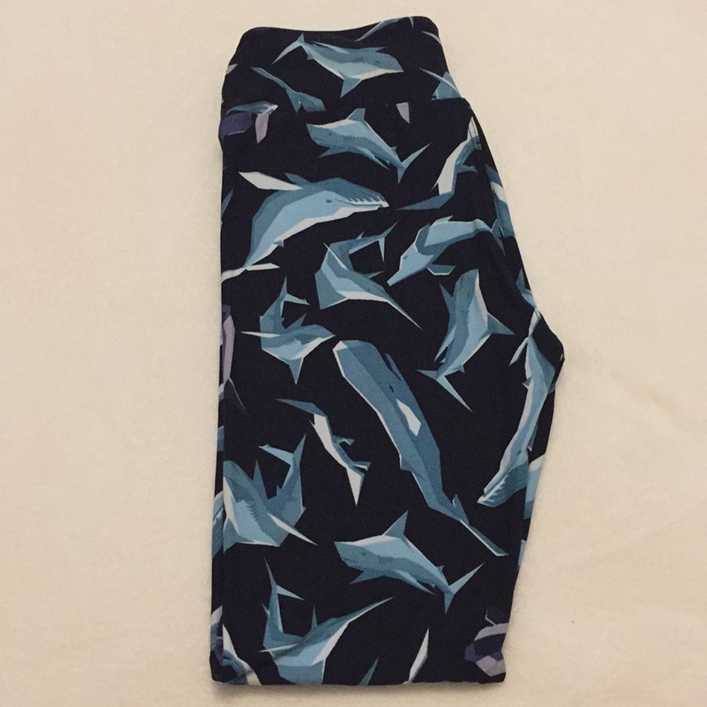 LulaRoe whale dolphin NEW OS leggings HTF
